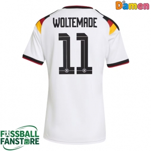 Deutschland Nick Woltemade #11 Replik Heimtrikot Damen WM 2026 Kurzarm